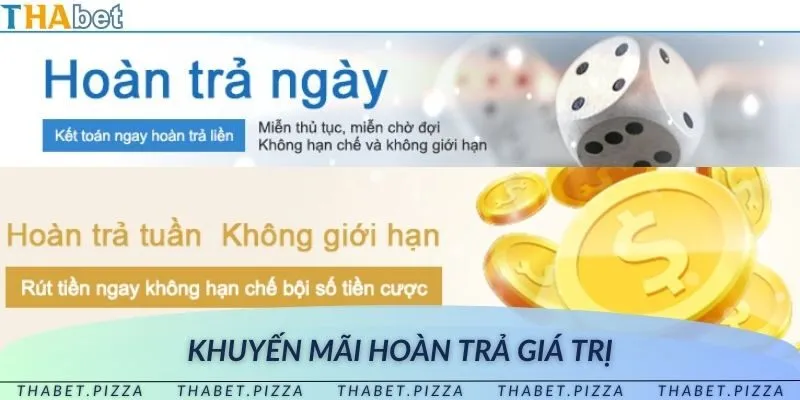 Ưu đãi hoàn trả hấp dẫn dành cho người chơi